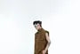 Hooded Zip Vest / High Waist Wide Leg Pants