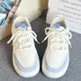 Two-Tone Platform Sneakers