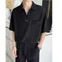Short-Sleeve Plain Polo Shirt