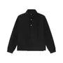 Mock Neck Henley Drawstring Sweater / Mid Rise Wide Leg Pants