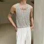 Scoop Neck Sequin Tank Top