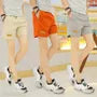 Drawstring Waist Plain Shorts