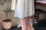 Set: Spaghetti Strap Plain Mini Dress + Scarf