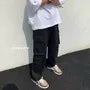Multi-Pocket Straight-Cut Pants