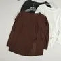Long-Sleeve Crewneck Plain Sports Top