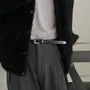 Faux Leather Buckled Belt