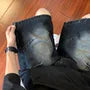 Mid Rise Washed Wide Leg Denim Shorts