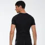 Short-Sleeve Crewneck Plain Sports Top