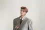 Lapel Collar Striped Double Breasted Blazer