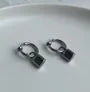 Lock Stainless Steel Dangle Earring