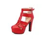 Strappy Platform Chunky Heel Sandals