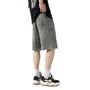Mid Rise Washed Denim Shorts
