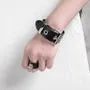 Faux Leather Buckled Bracelet