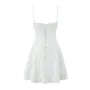 Spaghetti Strap Eyelet Lace Mini A-Line Dress