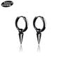 Stainless Steel Cone Dangle Hoop Earring