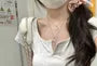 Short-Sleeve Notch Neck Crop Slim Fit T-Shirt