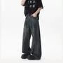 Mid Rise Washed Wide Leg Jeans