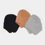 Plain Knit Beanie with Ear Flap