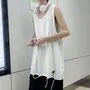 Scoop Neck Distressed Tank Top