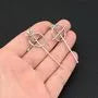 Bar Hoop Drop Earring