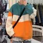 Crew Neck Color Block Sweater