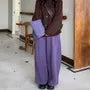 High Rise Plain Baggy Sweatpants