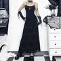 Spaghetti Strap Lace Maxi A-Line Dress