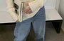 Off-Shoulder Ribbed Sweater