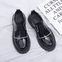 Two Tone Lace-Up Platform Derby Shoes
