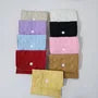 Plain Quilted Flap Button Sanitary Pouch / Coin Purse