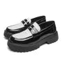 Woven Patent Loafers