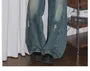 High Waist Washed Distressed Barrel Leg Baggy Jeans