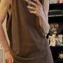Crewneck Plain Knit Tank Top