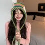 Color Block Knit Balaclava
