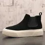 Platform Faux Suede Ankle Chelsea Boots