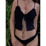 Eyelet Lace Ruffled Bikini Set