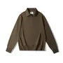 Quarter-Zip High-Neck Sweater