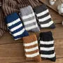 Striped Coral Fleece Socks