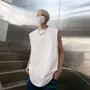 Sleeveless Round Neck Plain Oversized T-Shirt
