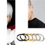 Unisex Stainless-Steel Hoop Earrings