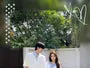 Couple Matching Mock Two-Piece Short-Sleeve Striped Collar Top