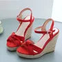 Wedge Heel Knot Espadrille Sandals