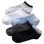 Set of 5: Contrast Trim No-Show Socks