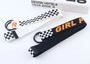 Checker Lettering Canvas  Belt