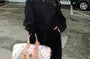 Off-Shoulder Safety Pin Accent Zipped Sweatshirt / Drawstring Waist Baggy Sweatpants