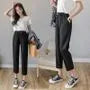 Drawstring-Waist Crop Tapered Pants