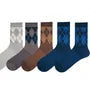 Set of 5: Argyle Crew Socks