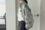 Unisex Stand Collar Tie Dye Zip Windbreaker