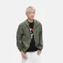 Plain Hood Zip Windbreaker