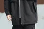 Plus Size Hooded Plain Zip Puffer Jacket